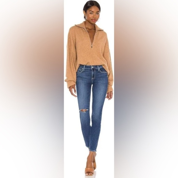 PAIGE Denim Verdugo Crop Ankle Jeans in Medium Wash - Picture 3 of 9